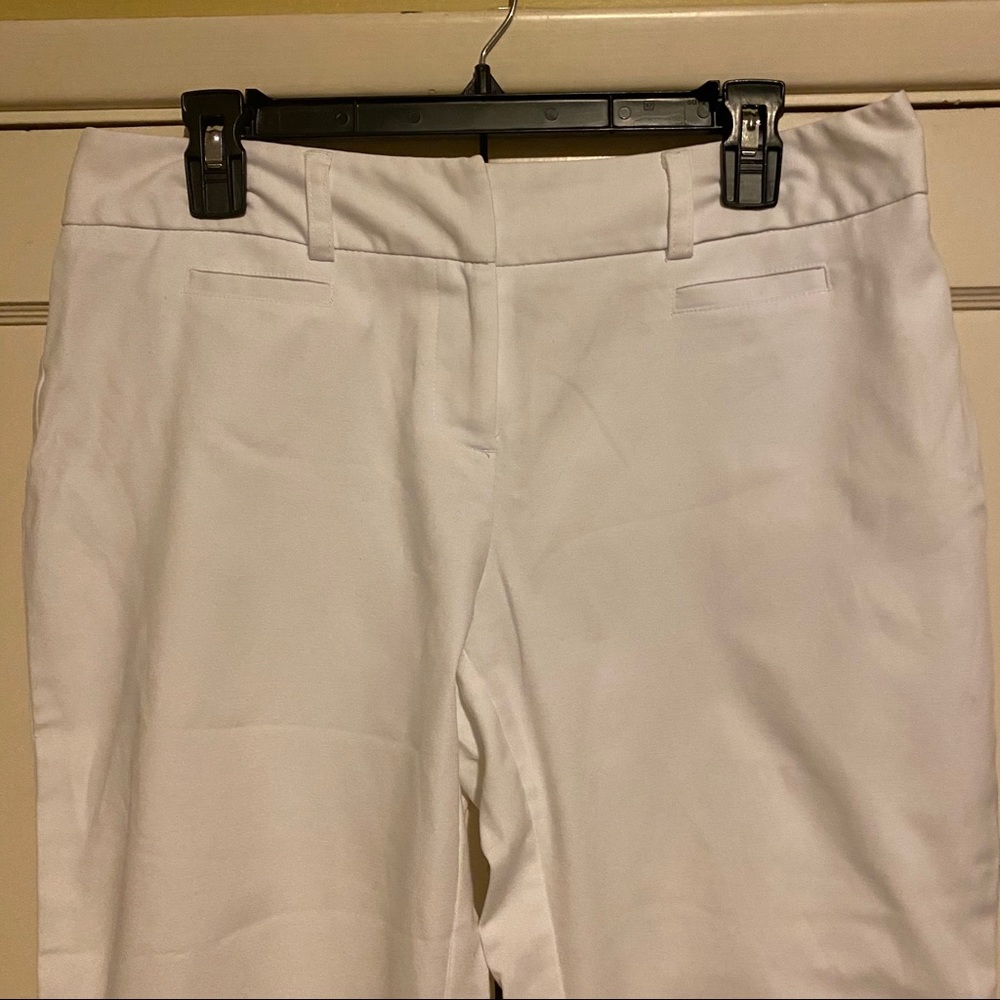 Apt 9 Cropped White Slacks (Capris) Size 8 - image 3